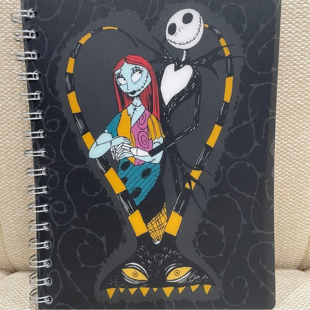 NEW Disney Nightmare Before Christmas Jack Sally Spiral‎ Notebook with Dividers